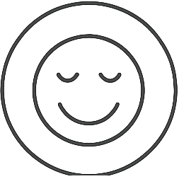 zufriedener Smiley