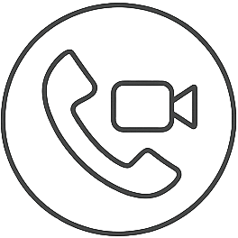 Symbol für Videocall/ Telefon